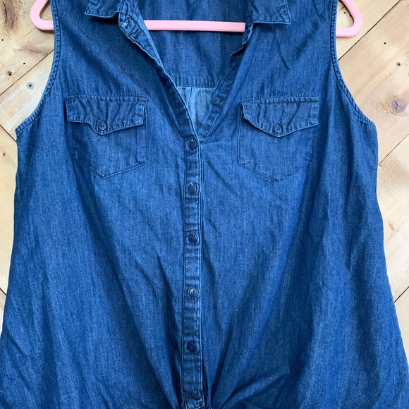 Denim tie tank - Picture 1 of 2